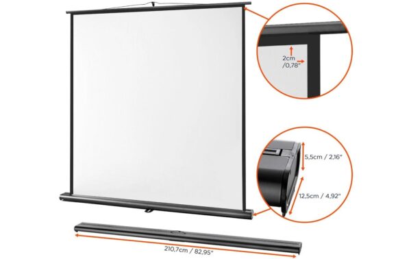 Celexon, Ultramobil Professional, Leinwand 1:1, manuell, 200x200cm