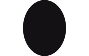 Securit Kreidetafel Silhouette Klett Oval inkl. 1 weisser Kreidestift, 29.8x37.7cm