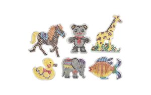Creativ Company Steckplatten-Set Medium 6 Stück, Tiere