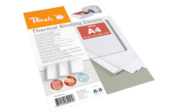 Peach Einbanddeckel weiss 3.0mm, 20 Blatt kaufen Schweiz | Mediatech.ch