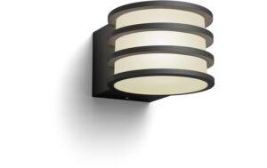 Philips Hue Wandleuchte Lucca bk 1x E27 inkl. 9.5W, 806 lm, 2700 K, Outdoor