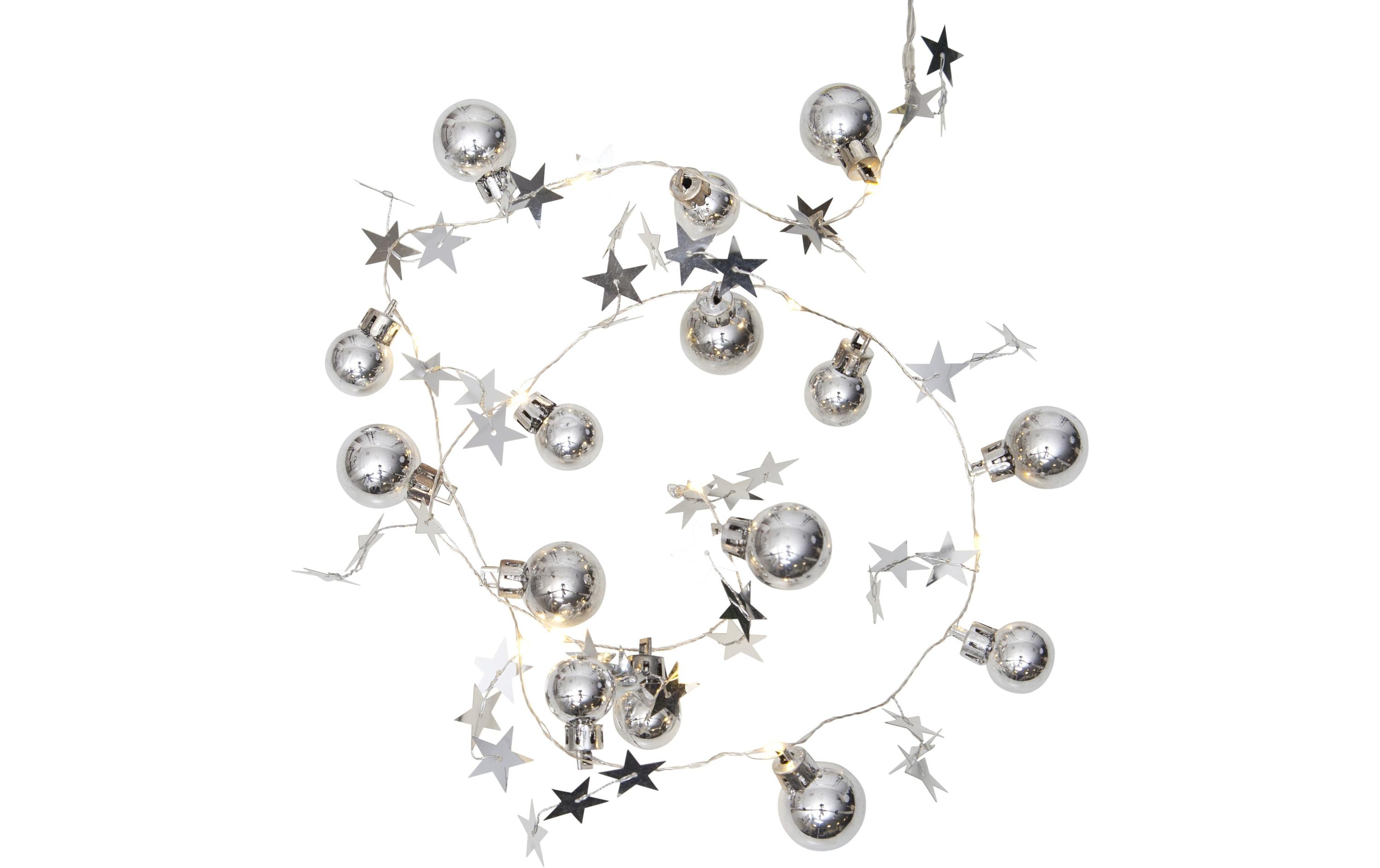 Star Trading LED Lichterkette Stern silber 10 LED, Bat: 3xAA m Timer, Zul 50cm L:90cm kaufen Schweiz | Mediatech.ch
