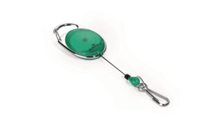 Durable Kartenhalter Style grün mit Karabinerhaken, bis zu 80cm
