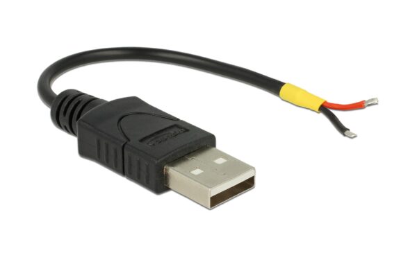 751701 - Mediatech Delock USB-A Kabel - 2Pol Strom, 10cm USB-A Stecker auf offene Kabelende kaufen Schweiz | Mediatech.ch