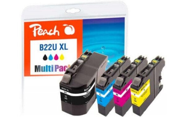 Peach Tinte Brother LC-22U XL MultiPack 1x50ml, 3x 15ml, 1x 2570 S., 3x 1735 S. kaufen Schweiz | Mediatech.ch