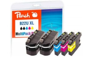 Peach Tinte Brother LC-22U XL MultiPack+ 2x50ml, 3x 15ml, 2x 2570 S., 3x 1735 S.