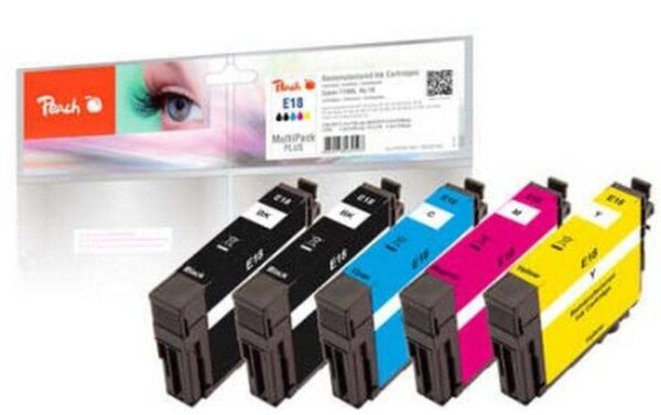 754529 - Mediatech Peach Tinte Epson 18 MultiPack+ 2x 6.2ml, 3x 3.8ml, 2x 190 S., 3x 200 S. kaufen Schweiz | Mediatech.ch