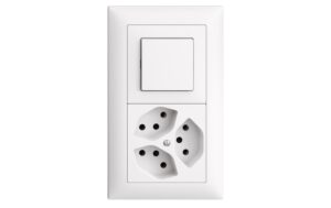 Feller EDIZIOdue UP Kombination Gr. I-I 3x T13 plus + Schalter Schema 3, weiss