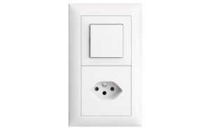 Feller EDIZIOdue UP Kombination Gr. I-I 1x T13 plus + Schalter Schema 3, weiss