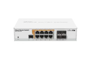 MikroTik CRS112-8P-4S-IN: L3 Switch 8x1Gbps (PoE Optional),4xSFP, Desktop,OS L5