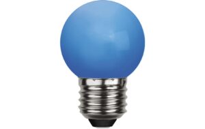 LED Mini Lampe blau, E27, 230V 45mm Durchmesser, 20'000h