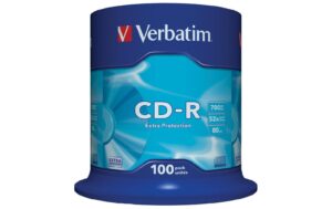 Verbatim CD-R 52x 80Min/700MB 100er Spindel Bis 52-fach, m.Logo/n.bedruckbar