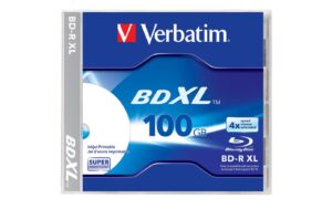 Verbatim BD-R 4x Single Layer 100GB 1-Pck. Blu-ray Super Hard Coat, printable,Jewel C.