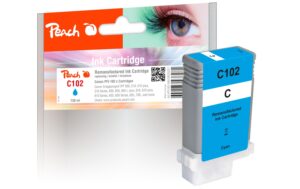 Peach Tinte Canon PFI-102 cyan, 130ml