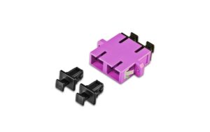 Lightwin LWL Kupplung SC-SC, OM4 Duplex Multimode, voilet