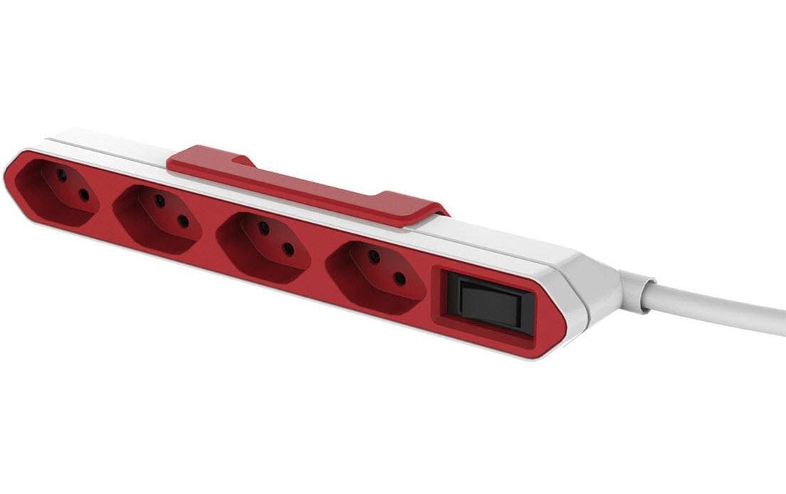 Allocacoc Steckdosenleiste PowerBar 4xT13 Ein-/ausschalter mit Überlastschutz kaufen Schweiz | Mediatech.ch