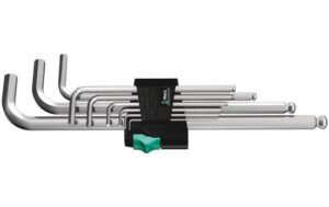 Wera Winkelschlüsselsatz gestellverchromt 950/9 Hex-Plus 1