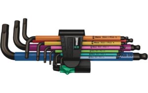 Wera Winkelschlüsselsatz BlackLaser 950/9 Hex-Plus Multicolour 1