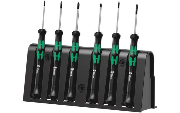 770042 - Mediatech Wera Elektroniker-Schraubenziehersatz 2050/6 inkl. Rack kaufen Schweiz | Mediatech.ch