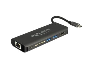 Delock Dockingstation USB Type-C 3.1 HDMI 4K 30 HZ, GIgabit LAN und USB PD Funktion