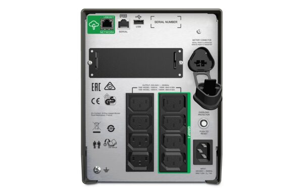 APC USV SMT1500IC, 1500VA/980W, LCD, Tower, Line-interaktiv