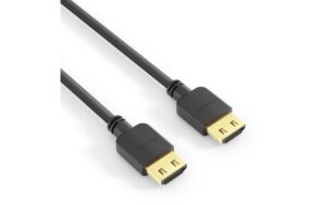 PureInstall, HDMI Kabel, 0.30m schwarz Dünnes, High-Speed mit Ethernet HDMI