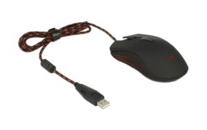 Delock 12531, 4 Tasten Maus 1 x USB 2.0 Typ-A Stecker