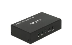 779332 - Mediatech Delock Monitorsplitter HDMI/Bu - 2x HDMI/Bu aktiv verstärkt, Netzteil, 3840x2160@60Hz kaufen Schweiz | Mediatech.ch