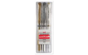UNIBALL SIGNO Broad GS 1 mm Gel-Ink Roller ass. - Etui zu 3 Stk