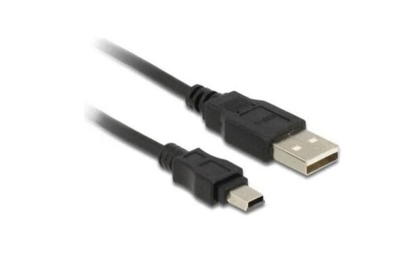 78173 - Mediatech USB-mini-Kabel 3m A-MiniB,USB 2.0 schwarz für Digitalcameras und externe 2,5 HDDs