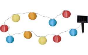 Star Trading Lichterkette Festival farbig D: 6cm, outdoor, Solarbetrieben, 10 LED