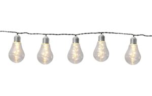 Star Trading Lichterkette Glow transparent L: 1.9m, H: 11cm, 10 LED outdoor, solar
