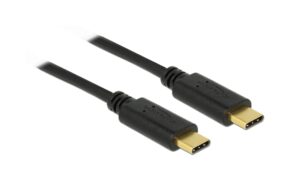 Delock USB2.0-Kabel TypC-TypC: 2m, E-Marker, 5A max. 480Mbps, Typ-C Stecker beidseitig kaufen | Mediatech.ch