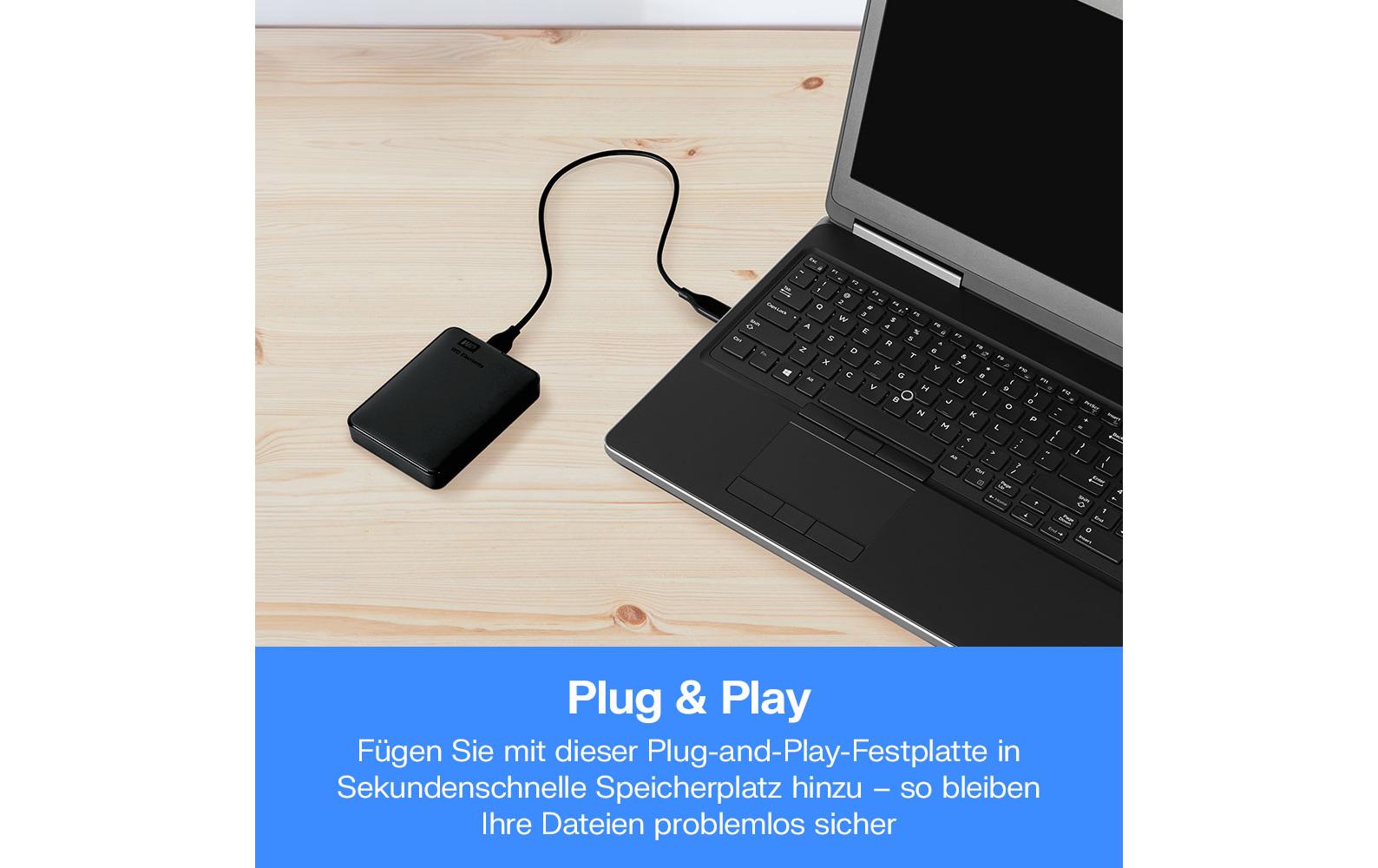 784208_8 - Mediatech WD Elements Portable 2.5 4TB USB 3.0, 2.5'', 21mm, extern, schwarz