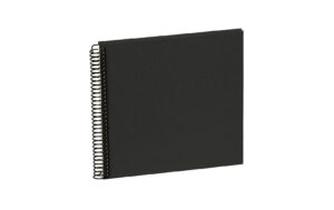 Semikolon Fotoalbum Efalinbezug 17 x 17 cm black, 20 cremeweisse Seiten