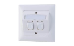 Feller EDIZIOdue UP-Netzwerkdose 2x RJ45 Kat. 5e, ungeschirmt, R&M freenet Module