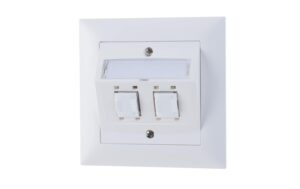 Feller EDIZIOdue UP-Netzwerkdose 2x RJ45 Kat. 5e, geschirmt, R&M freenet Module