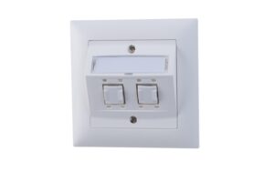Feller EDIZIOdue UP-Netzwerkdose 2x RJ45 Kat. 6, geschirmt, R&M freenet Module