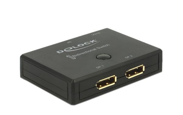 Delock 2 Port DP Switch&Verteiler 2In/1Out, 1In/2Out, 3840x2160@60Hz