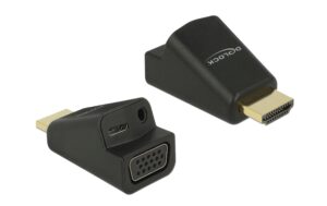 Monitoradapter HDMI-A zu VGA mit Audio HDMI-A Stecker zu VGA Buchse, 3.5mm Klinke