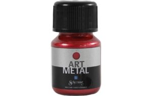 Schjerning Metallic-Farbe Art Metal 30 ml, Lava Rot