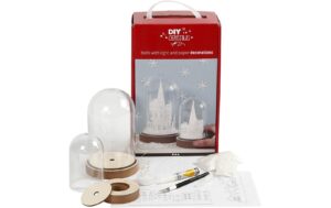 Creativ Company Bastelset für 2 Glocken inkl. LED, Kunstschnee, Messer, Schablone