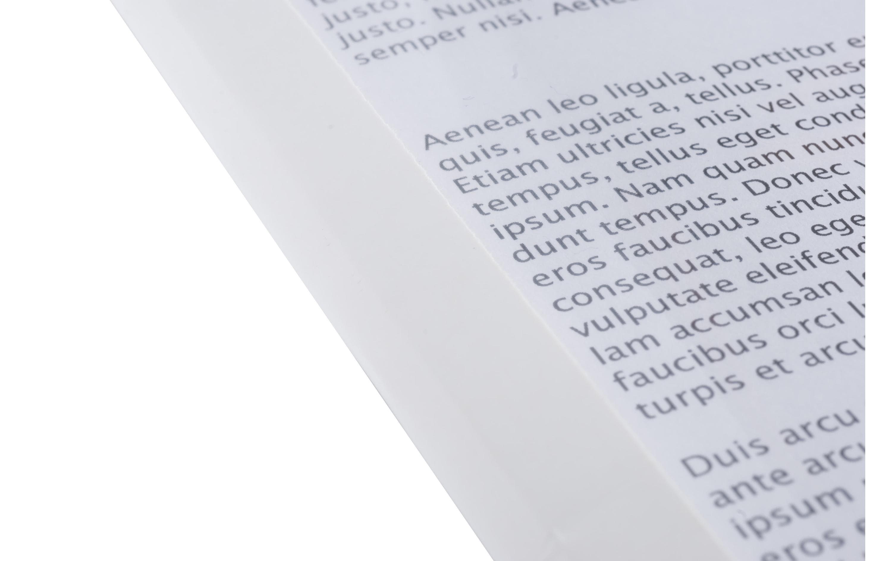 80095_1 - Mediatech 100 Stk. Thermo-Bindemappen Standard, 6mm 44-60 Blatt, weiss, Front PVC, Glanzrücken