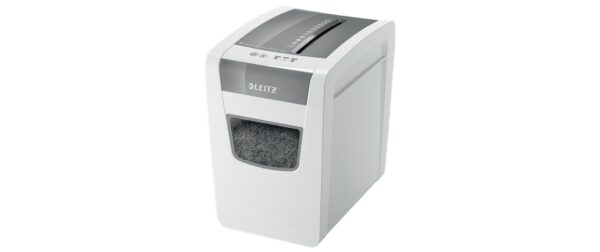 803006 - Mediatech Leitz Aktenvernichter IQ Slim Office P-4, 10 Blatt, grau/weiss kaufen Schweiz | Mediatech.ch