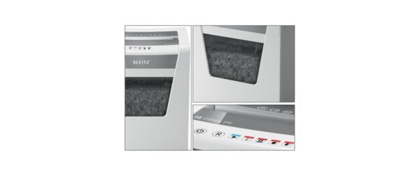 803007_4 - Mediatech Leitz Aktenvernichter IQ Office P-5, 10 Blatt, grau/weiss