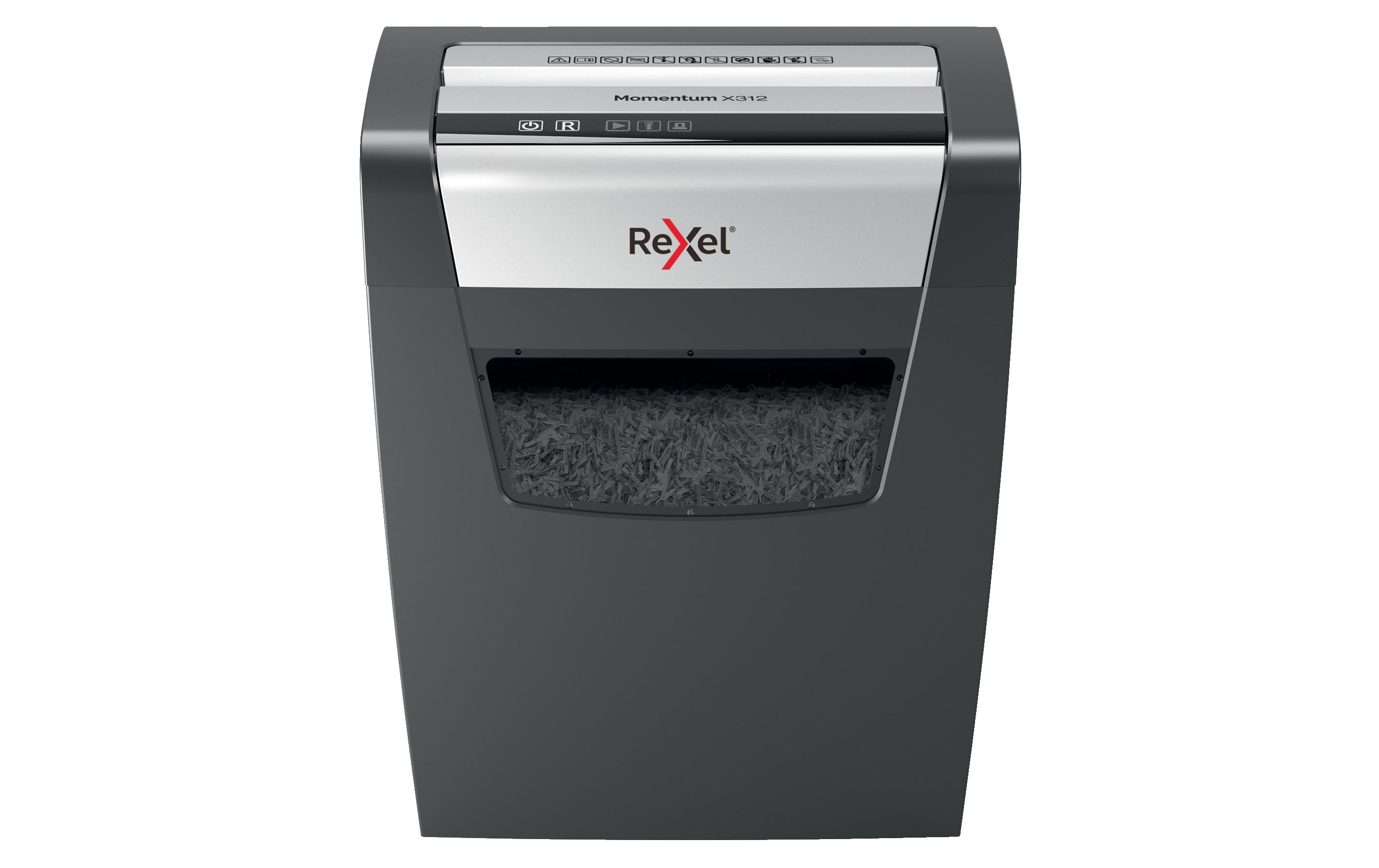 803017 - Mediatech Rexel Aktenvernichter Momentum X312 P-3, 12 Blatt, schwarz kaufen Schweiz | Mediatech.ch