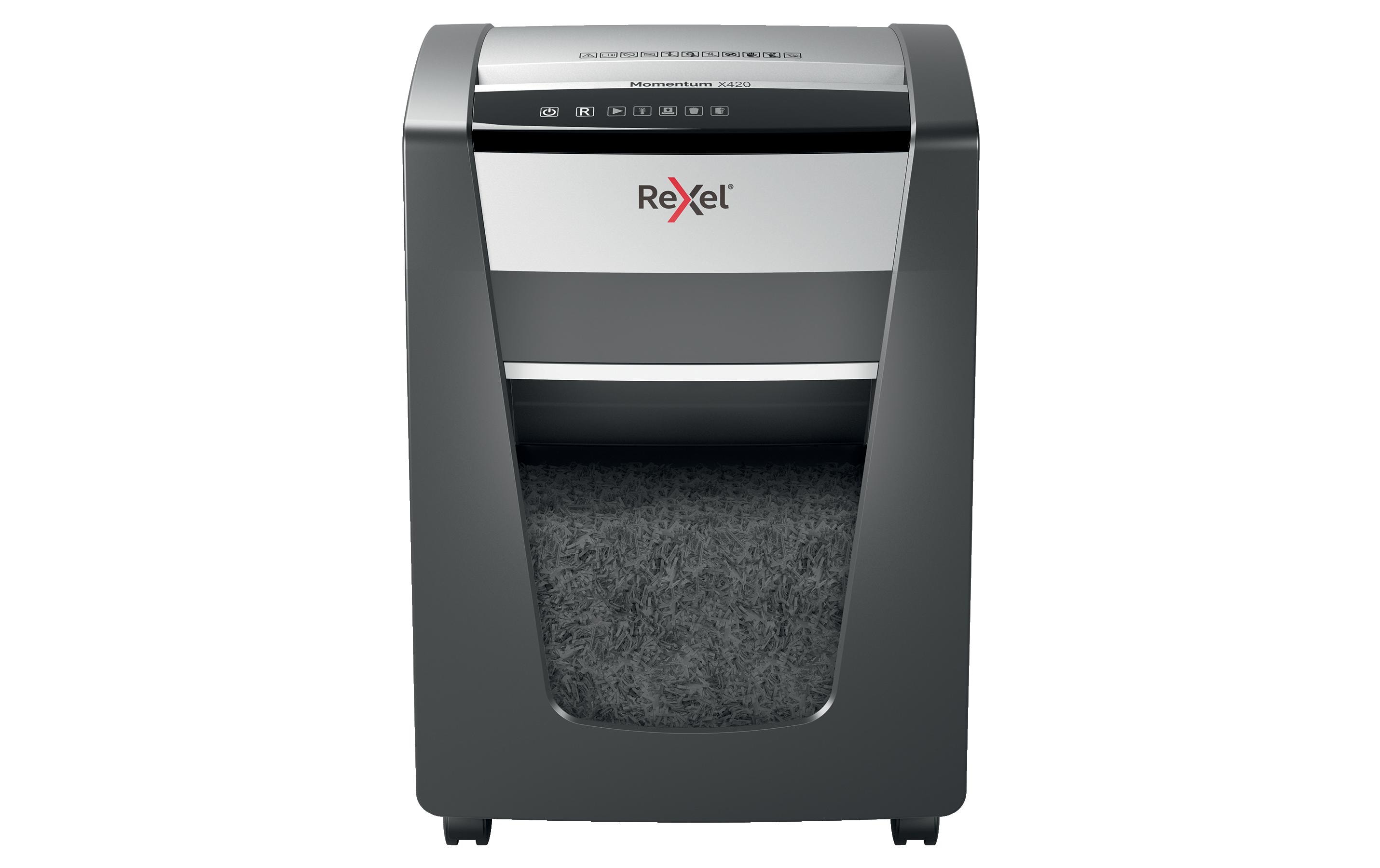 Rexel Aktenvernichter Momentum x420 P-4, 20 Blatt, schwarz kaufen Schweiz | Mediatech.ch