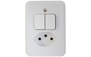 Mica Kombi 1xT13-S1, AP, weiss Komplettset mit Rahmen kaufen Schweiz | Mediatech.ch