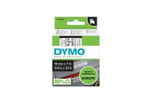 Dymo Schriftband D1, 19mm x 7m, Band: weiss Schrift: schwarz - für alle LabelManager kaufen Schweiz | Mediatech.ch