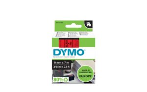 Dymo Schriftband D1, 9mm x 7m, Band: rot Schrift: schwarz - für alle LabelManager kaufen Schweiz | Mediatech.ch